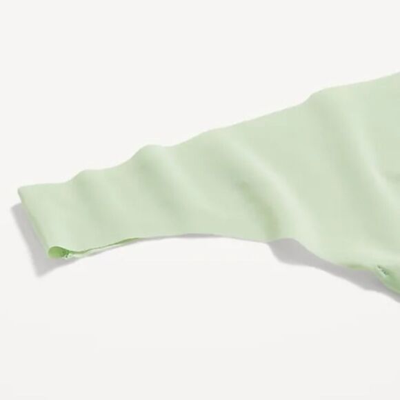 Old navy 2x size Light Green Seamless Thong Low-Rise No-Show panty womens soft - Picture 2 of 10